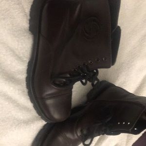 Gucci brown leather boots